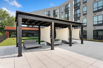 Private poolside cabanas